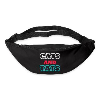 Chats et Tats - Sac banane - noir - Devant