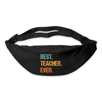Best Teacher Ever Motivational Tee - Bum bag - black - Front