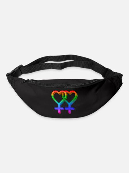 LGBTQ+ LOVE SYMBOL PRIDE - Gürteltasche - Schwarz