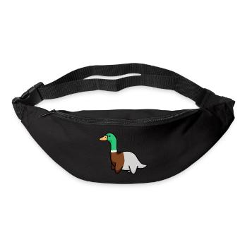 hugadino duck dino, cute dinosaur - Bum bag - black - Front