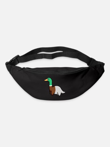 hugadino duck dino, cute dinosaur - Bum bag - black