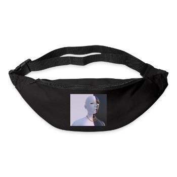 Zwei Gesichter - Gürteltasche - Schwarz - Vorne