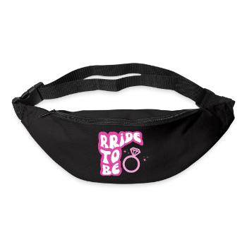 Bride to be rose - Sac banane - noir - Devant