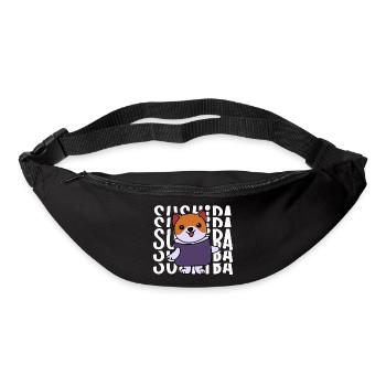 Shiba Inu Chien Sushi Japon Akita I Cadeau - Sac banane - noir - Devant