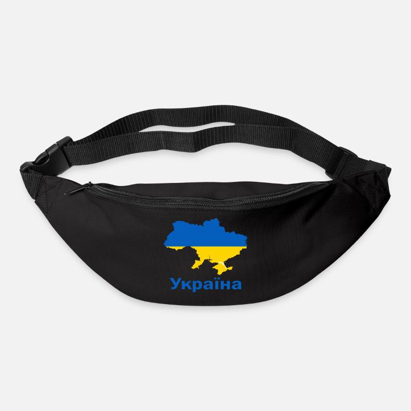 Ukraine - Gürteltasche - Schwarz