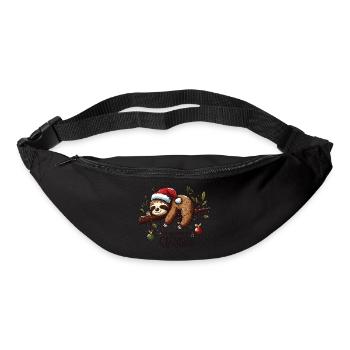 Faultier Sloth I'm dreaming of a slow Christmas - Bum bag - black - Front