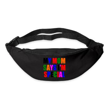 my mom says im special - Gürteltasche - Schwarz - Vorne