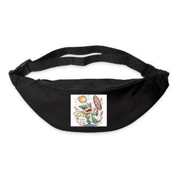 Badminton Drache - Gürteltasche - Schwarz - Vorne