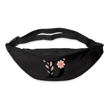 Wildblume Aquarell Brief - Gürteltasche - Schwarz - Vorne