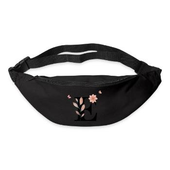 Buchstabe e Wildblumen Aquarelle - Gürteltasche - Schwarz - Vorne