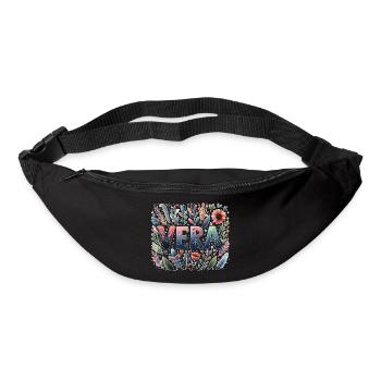 Vera Surname First name Watercolor - Bum bag - black - Front