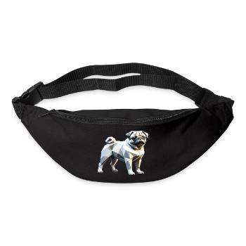 Pug - Pet Design - Bum bag - black - Front