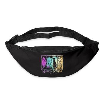 Spooky Season — Ghost & Pumpkin Haunted Vibes - Bum bag - black - Front
