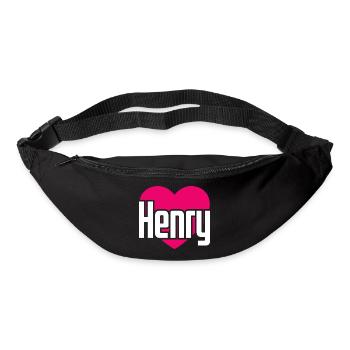 I Love Henry Pink Heart I Love Henry - Bum bag - black - Front