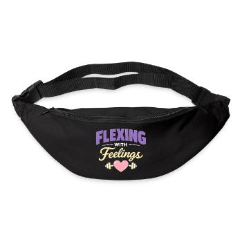 Anime Strong Girl Taking The Force In - Bum bag - black - Front