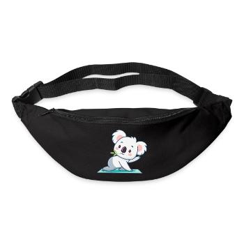 Kawaii Koala on Green Carpet - Bum bag - black - Front