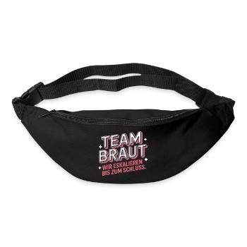 Team Braut Wir Eskalieren Crew Squad JGA Frauen - Gürteltasche - Schwarz - Vorne