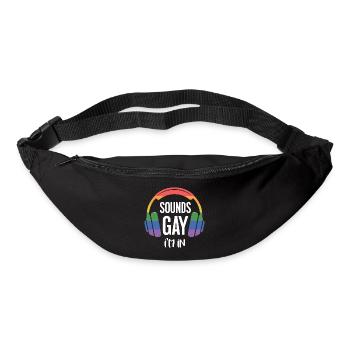 LGBT-Pride-Monat – Klingt schwul, ich bin dabei. - Gürteltasche - Schwarz - Vorne