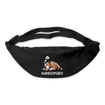 Hundemüde American Bully Bully Pit Bullybesitzer - Gürteltasche - Schwarz - Vorne