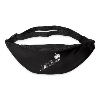 His_Queen_Couple_Krone_Design - Gürteltasche - Schwarz - Vorne