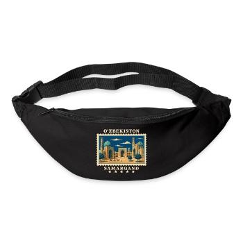 Usbekistan Samarqand Vintage Reisemarke - Gürteltasche - Schwarz - Vorne