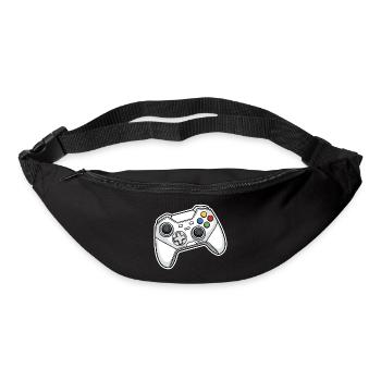 Retro controller illustration - Bum bag - black - Front
