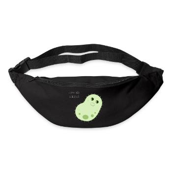 Bactéries mignonnes naturellement isolées - Sac banane - noir - Devant