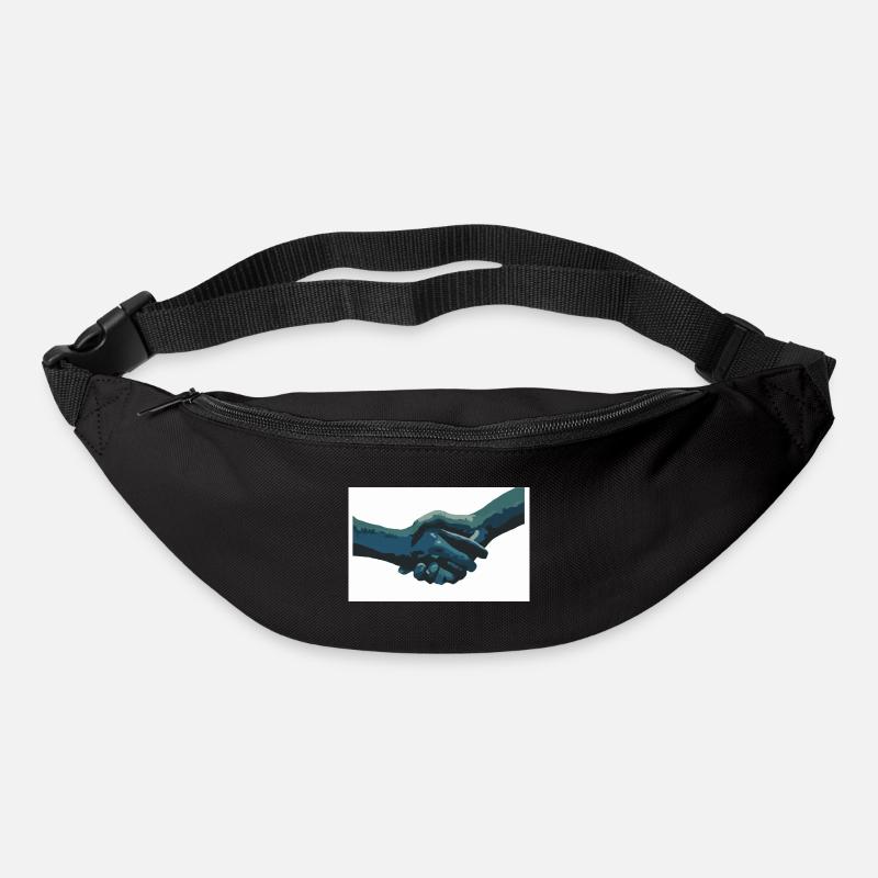 main dans la main - Sac banane - noir