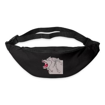 Wild wolf - Sac banane - noir - Devant