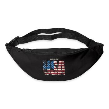 Geboren in den USA - Gürteltasche - Schwarz - Vorne