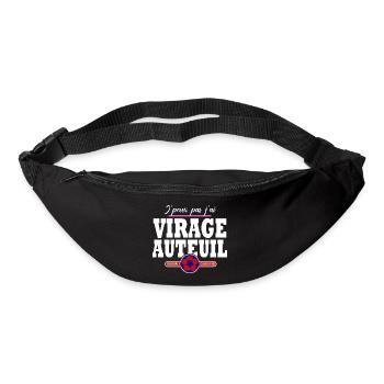 Virage Auteuil Paris football supporter club - Sac banane - noir - Devant