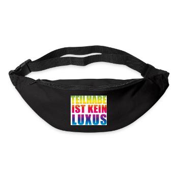 Teilhabe ist kein Luxus - Gürteltasche - Schwarz - Vorne