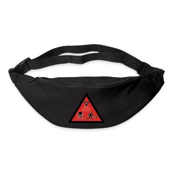 Nouveau pictogramme radioactif - Sac banane - noir - Devant