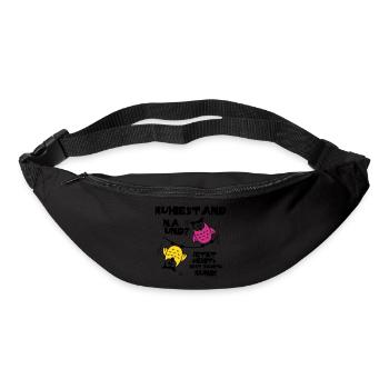Eulen Ruhestand - na und? - Gürteltasche - Schwarz - Vorne