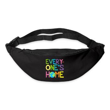 Earth Day Every One's Home Save Our Planet - Bum bag - black - Front