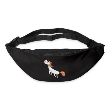 Einhorn - Gürteltasche - Schwarz - Vorne