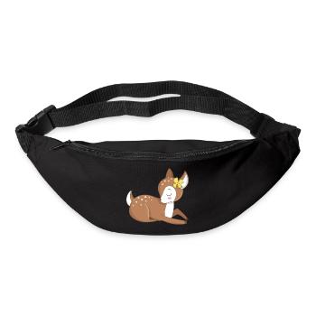 Tierbaby Rehkitz - Gürteltasche - Schwarz - Vorne