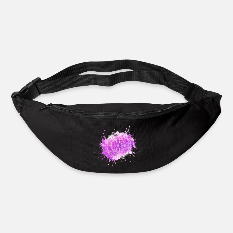 Mandala - Lila - Gürteltasche - Schwarz