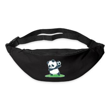 Funny Soccer Panda Soccer Player Kicker Ball - Bum bag - black - Front