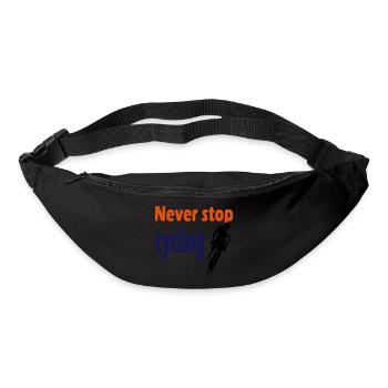 Toujours continuer à faire du vélo - Sac banane - noir - Devant