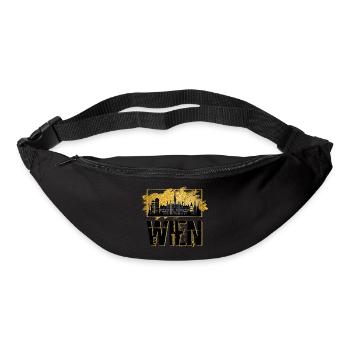 Vienne Vienne Autriche Austria Skyline Ville Gold - Sac banane - noir - Devant