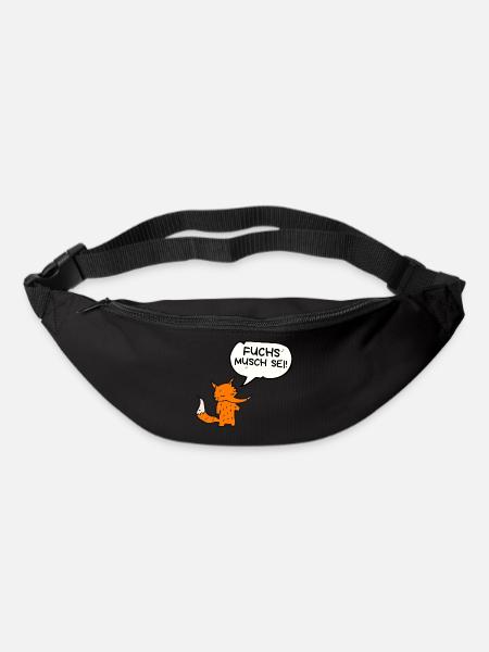 Ein Fuchs musst du sein | Fuchs musch sei! - Gürteltasche - Schwarz