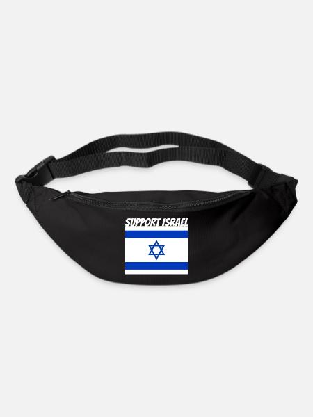 Support Israël - Sac banane - noir