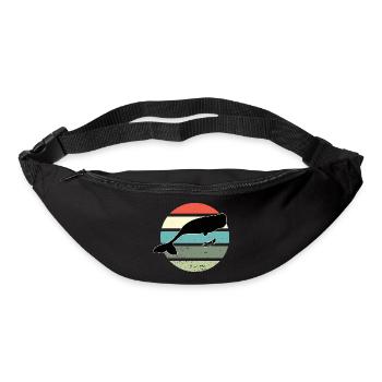 Plongeurs Plongée Plongée Rétro Snorkeler - Sac banane - noir - Devant