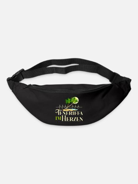 Teneriffa im Herzen Herzschlag Kanaren Spanien - Gürteltasche - Schwarz