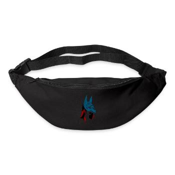 Anime Girl avec masque Anubis - Sac banane - noir - Devant