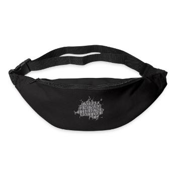 dog witzig bluthund lustiger spruch tierschützer - Gürteltasche - Schwarz - Vorne