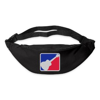 Red Blue Guitarist Guitar - Bum bag - black - Front