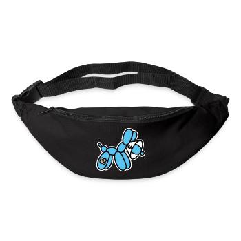Balloon Artist Funny Balloon Animal Dog Neck Collar - Bum bag - black - Front