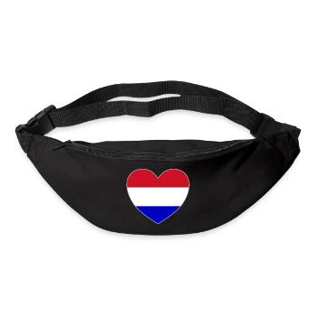 Holland Flag Heart - Bum bag - black - Front